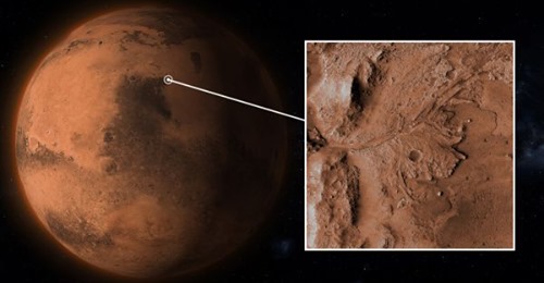 Mars 2020 landing site on the planet